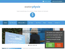 Tablet Screenshot of exeterphysio.co.uk